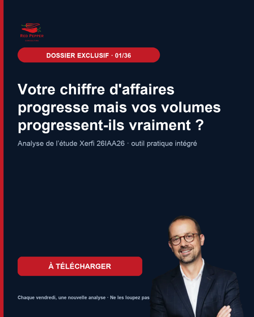 Dossier exclusif Red Pepper Consulting sur la croissance BVP, les prix, les volumes et le mix produits.