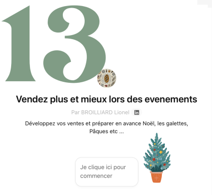 Jour 13 calendrier de l'avent 2024